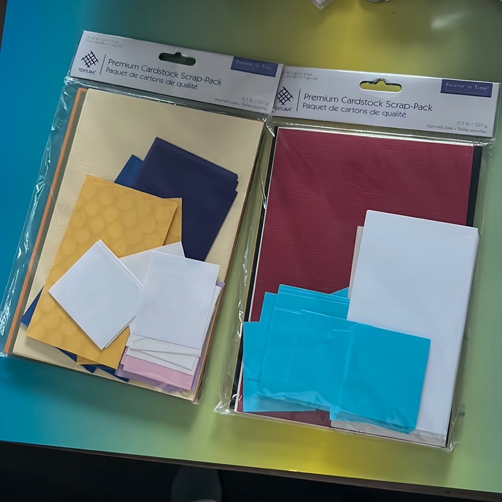 2 packs Premium Cardboard CardstockScrp-Pack 0.5 Pounds Each Pack